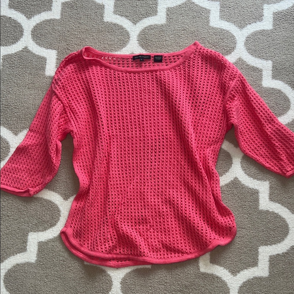 JEANNE PIERRE Coral Knit Top